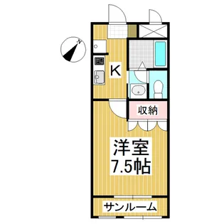 パーソナル桑の花【1階】の間取り