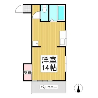 メゾンホクセイ【204号室】の間取り