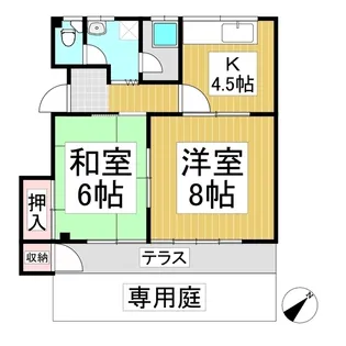 マルワコーポラス【103号室】の間取り