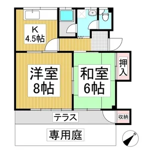 マルワコーポラス【102号室】の間取り