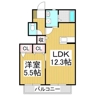 ステラハイム【103号室】の間取り