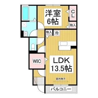 フォレストガーデンB棟【102号室】の間取り