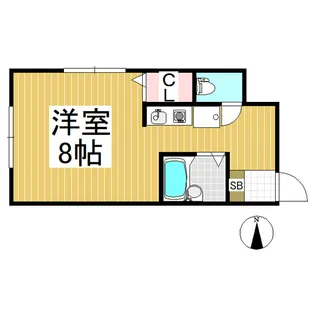 コーポルピナス【301号室】の間取り