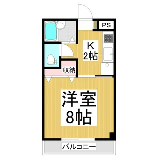 ピュアシティ若里通り【303号室】の間取り