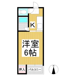ハイツ山崎【2階】の間取り