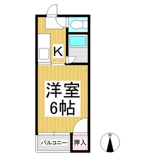 ハイツ山崎【3階】の間取り