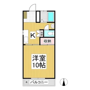 コーポAI【202号室】の間取り