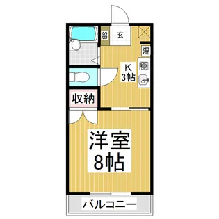 プリオールU【101号室】の間取り