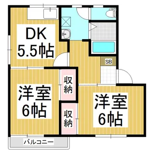 フレグランスひらせA【202号室】の間取り
