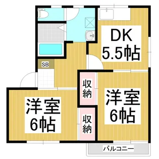 フレグランスひらせA【201号室】の間取り