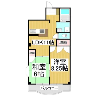 小根山ビル【4-A号室】の間取り