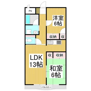 小根山ビル【3-C号室】の間取り
