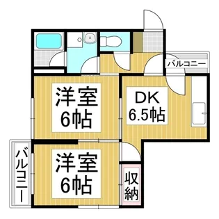 ハイツウィング金子【3-C号室】の間取り