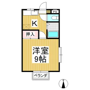 CASAはらまちB棟【101号室】の間取り