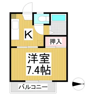 ベルメゾンT・K【205号室】の間取り