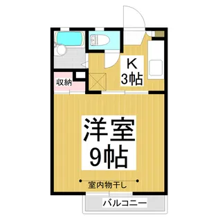 フラット柳町 Ⅱ【205号室】の間取り