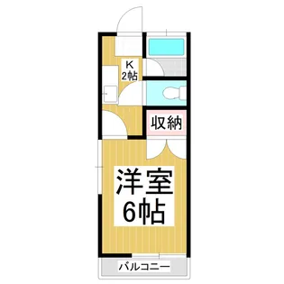 ブルーハイツ【201号室】の間取り