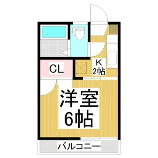フォーブル三輪田町【202号室】の間取り