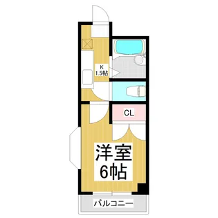 ハニービル【203号室】の間取り