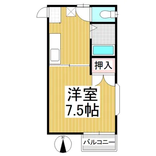 クオリティハウス若宮 A棟【203号室】の間取り