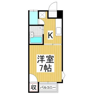 クオリティハウス若宮 A棟【102号室】の間取り