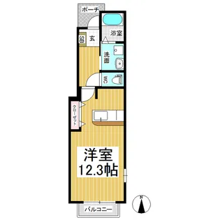 ウィスティリアⅡ【1階】の間取り