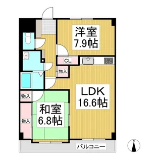 メゾンドール吉栄【4階】の間取り