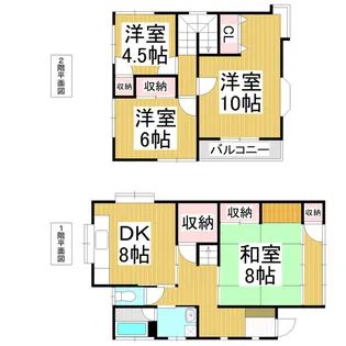 長野県長野市小柴見【一戸建】の間取り