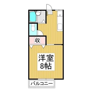 コーポ要【206号室】の間取り