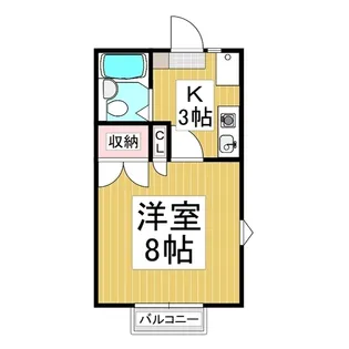 プリンスハイツ C棟【201号室】の間取り