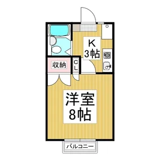 プリンスハイツ C棟【203号室】の間取り