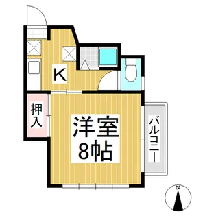 1Kの間取り画像