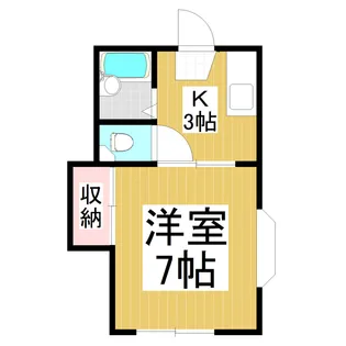 YMハイツ【101号室】の間取り