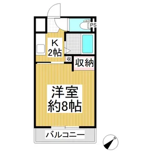 カスターニャ【201号室】の間取り
