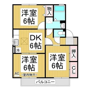 ロイヤル・ウイング E棟【102号室】の間取り