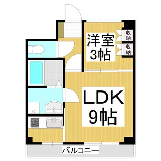 クローバーハイツ【3階】の間取り