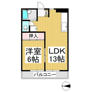 ワタナベビル【303号室】の間取り