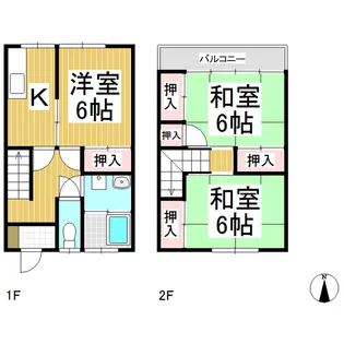 ハイツ岩村【07号室】の間取り