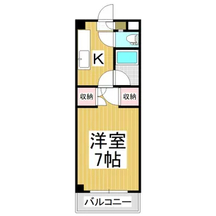 オレンジハウス【202号室】の間取り
