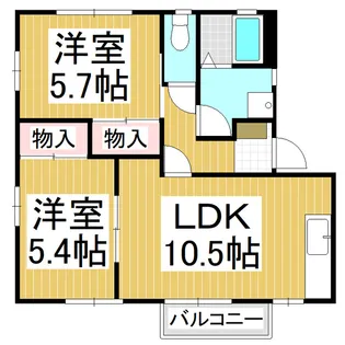 フレグランスA E棟【2階】の間取り