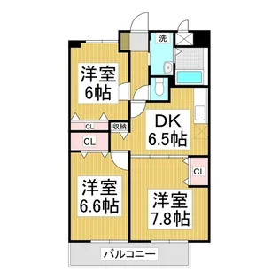メゾン・ド・ポプラ【303号室】の間取り