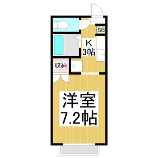 ドムス三輪 西館【202号室】の間取り