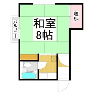 コーポとねがわ【104号室】の間取り