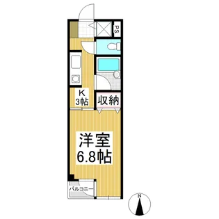 ベルメゾン辰巳【305号室】の間取り