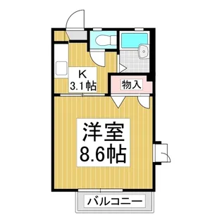 プルミエール桐原 D棟【101号室】の間取り