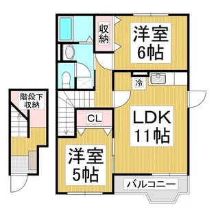 メルティー・アイ B【202号室】の間取り