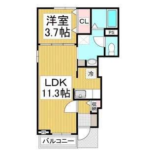 カーサヌーベル(大東)【1階】の間取り