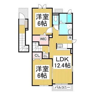 Sarai和(大東)【201号室】の間取り