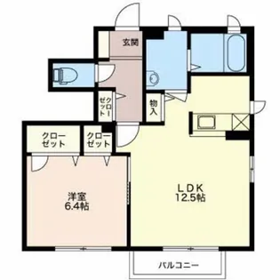 シェリール B棟【102号室】の間取り