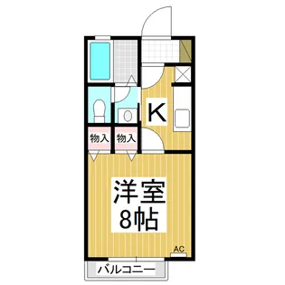 パラーシオ近藤 B棟【105号室】の間取り